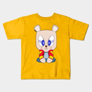 A cute and stylish bear with an ear piercing Kids T-Shirt